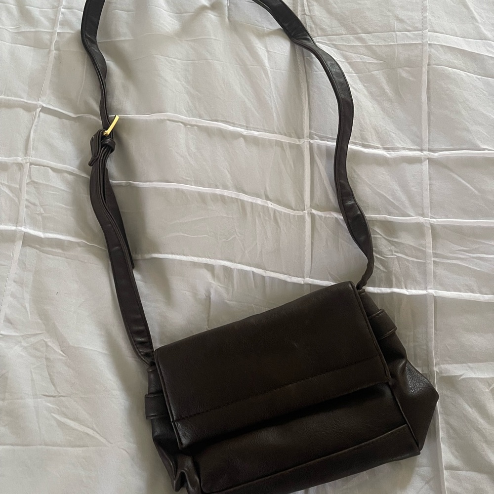 Brown Leather Crossbody Bag